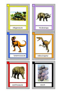 dinosaures, jeu du &quot;mistigri&quot;