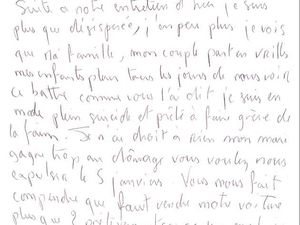 Lettre appel au secours au centre social de Bouffémont