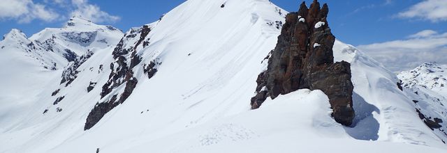 Pointe Rénod - sommet E, par le Glacier de Chavière : Depuis Val Thorens
