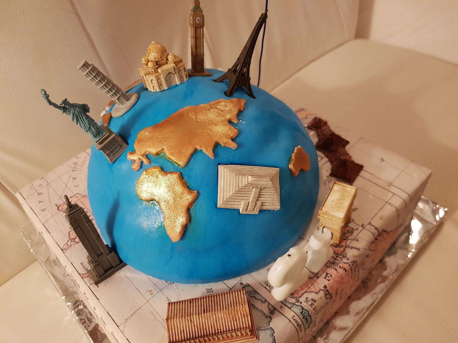 Gateau Mappe Monde O Delices D Isah