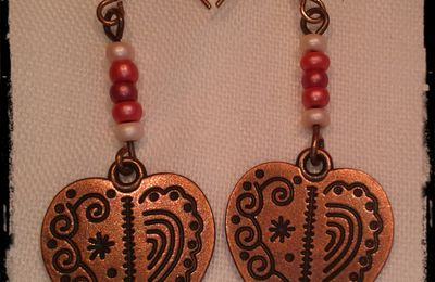 Boucles d'oreilles coeur