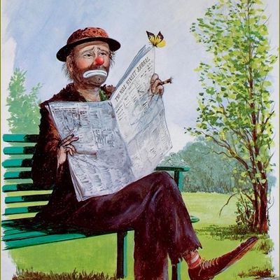 Clowns en peinture -  W. Harold Hancock - Kelly Emmett