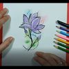 Como dibujar una flor 🌼 paso a paso 22