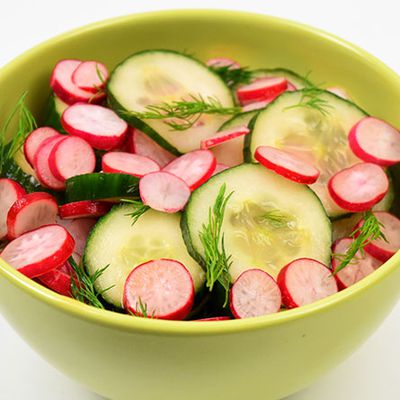 Salade de concombre/radis/feta 