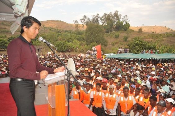 Vendredi 12 octobre 2012. Le Président Andry Rajoelina : première visite dans la Région Itasy (Soavinandriana, Analavory, Ampefy).