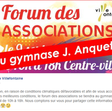 ATTENTION   !!!!!!!    FORUM DES ASSOCIATIONS AU GYMNASE   JACQUE  ANQUETIL  !!!!!!!!