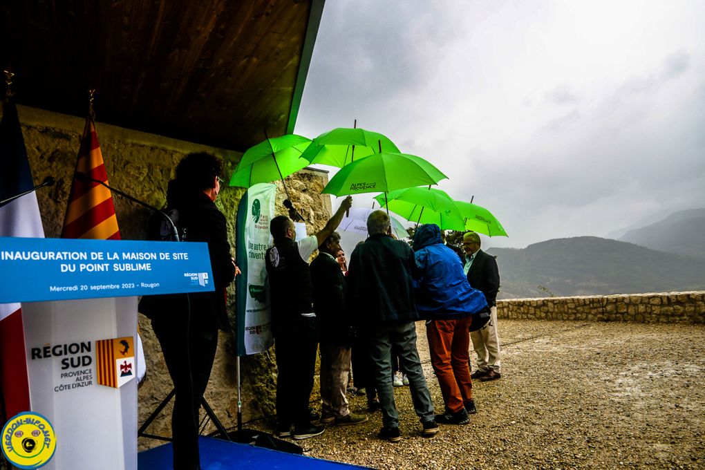 inauguration  de la maison de Site du Point Sublime des Gorges du Verdon 