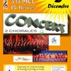 Nos 2 concerts à venir : 2 décembre à Beaucouzé et 5 décembre à Cholet