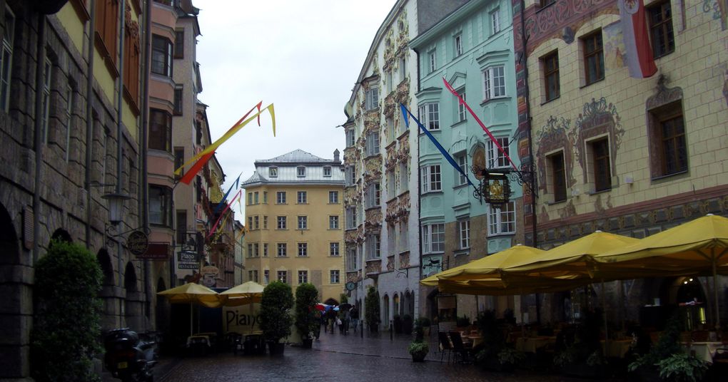 Innsbruck en travaux et sous la pluie