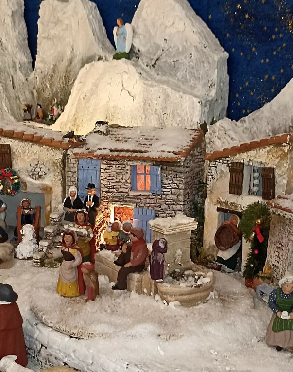 Ma crèche 2023 sur le thème de la neige...