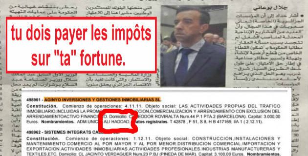 Algérie, Ali Haddad veut acheter l'Algérie! pour acheter en Espagne! il doit payer l'impôt sur la fortune.