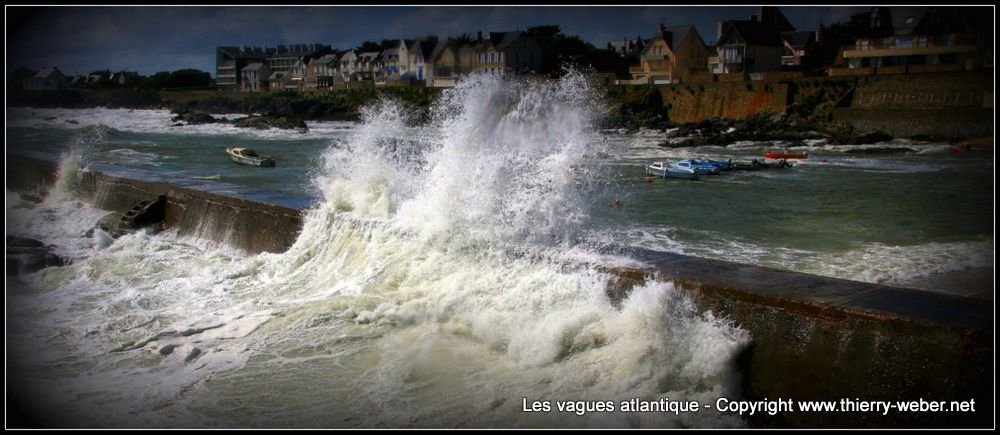 Les vagues atlantique - Panoramiques - Côte Sauvage Le Croisic - Batz-sur-Mer - Photos Copyright Thierry Weber