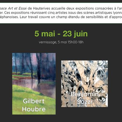 Demain dimanche 5 MAI : vernissage de la deuxième exposition à l'Espace Art et Essai  d'Hauterives