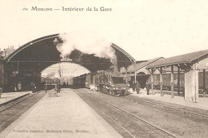 Rencontre fructueuse sur le quai de la gare de Moulins en août 1921