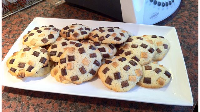 Cookies aux chunks aux 3 chocolats au Thermomix