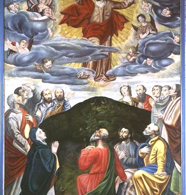 Aujourd'hui, on fête l'Ascension, c'est-à-dire l'élévation de Jésus Christ au Ciel.