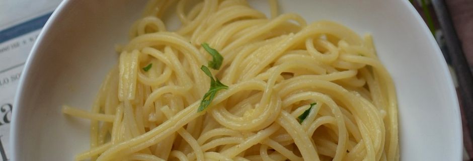 Spaghetti à la crème d'ail #végétarien