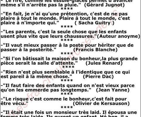 Quelques citations 