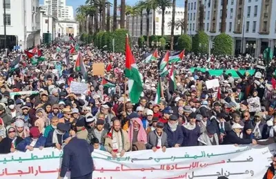 Casablanca : des Marocains manifestent contre l’accostage des navires soutenant Israël
