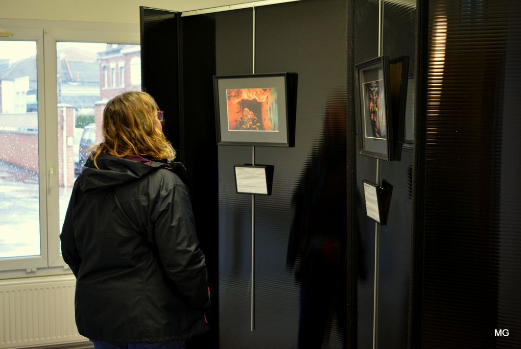 Exposition "Le Feu dans tous ses états" à la médiathèque Norbert-Ségard d'Aniche - Photos : 24 mars 2023.