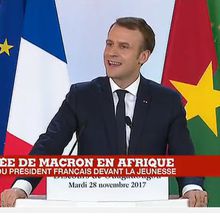 Emmanuel Macron : "Avec Roch Kaboré, nous plaisantons, et cela l'a fait rire !"