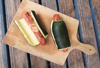 Hot dog courgette 