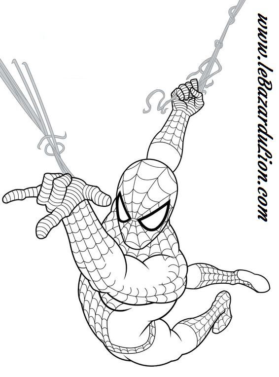 30 coloriages de Marvel : Spider-man #5 [Coloriage][Activité] - Le