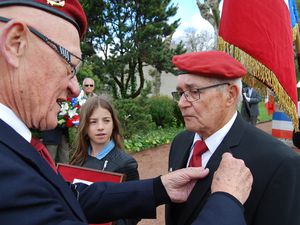 Cérémonie du 8 mai 2017 à Saint Romain de Jalionas et la Médaille Militaire pour Albert REIX