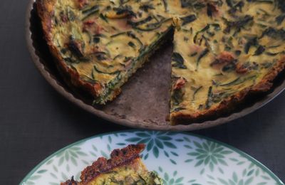 Quiche courgettes & ail des ours 