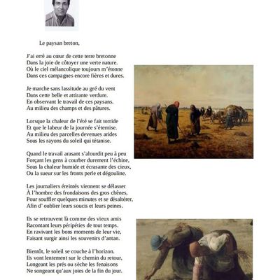 Les poèmes de Marc Benredjem (34) Le paysan breton