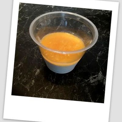 Panna cotta au Lait de coco et son coulis d'ananas