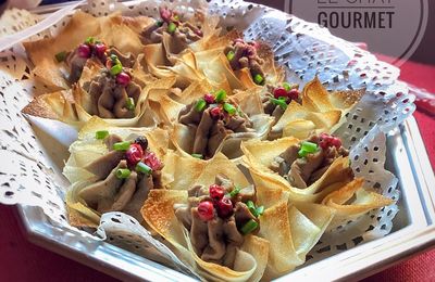 Croustades à la crème de foies de volaille 