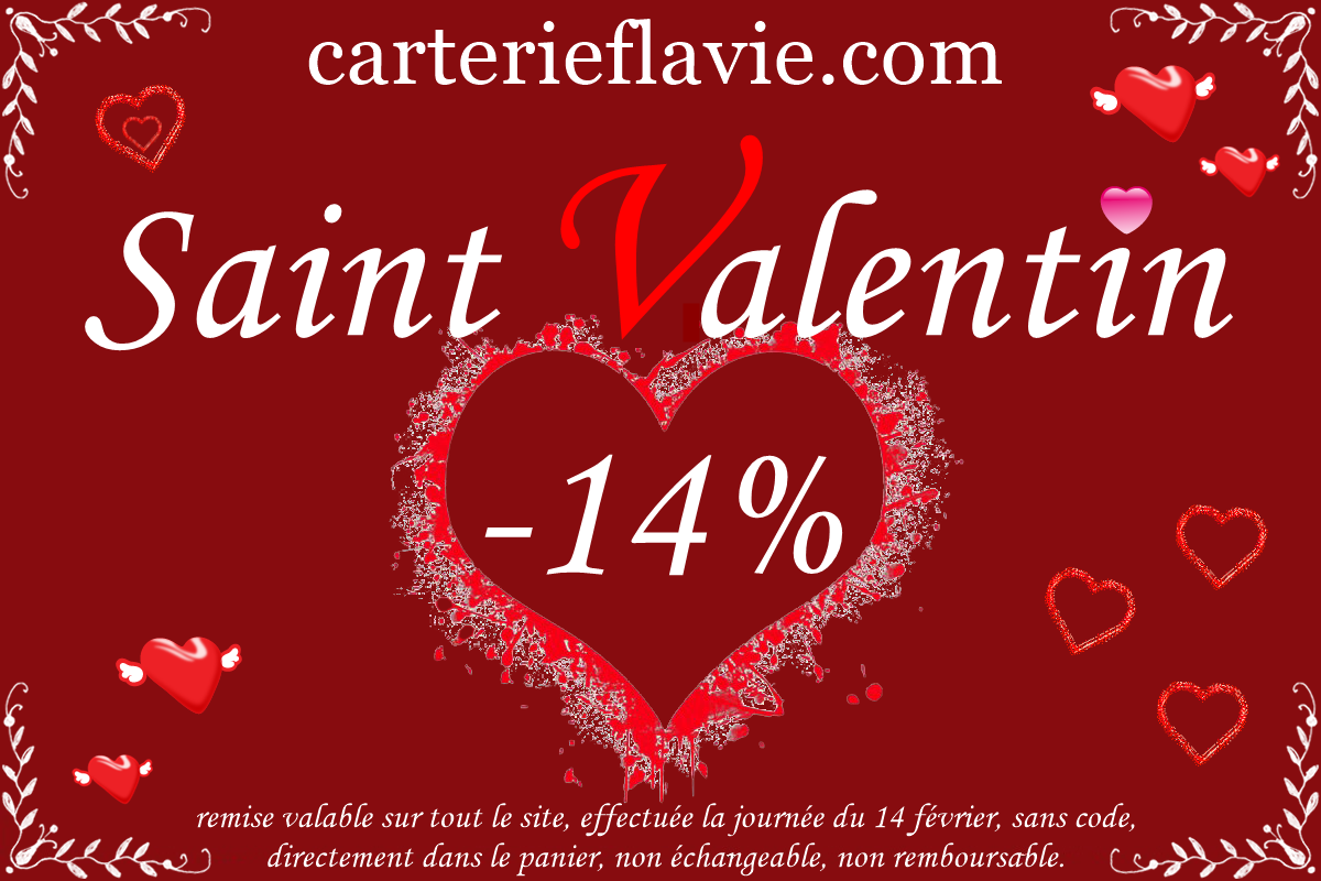 Saint Valentin = 14% de remise 