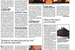 Le conseil municipal du 21 octobre vu par la presse