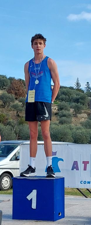 Yannis LE RUYET, ASPTT Nice Côte d'Azur Athlétisme, champion départemental minimes de cross-country 2023