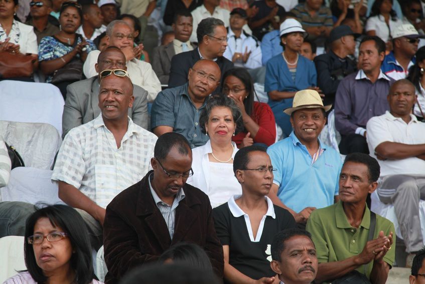 Inauguration du Kianja (Stade) Makis de Madagascar, à Andohatapenaka, par le Président Andry Rajoelina. 4ème partie. Photos: Harilala Randrianarison