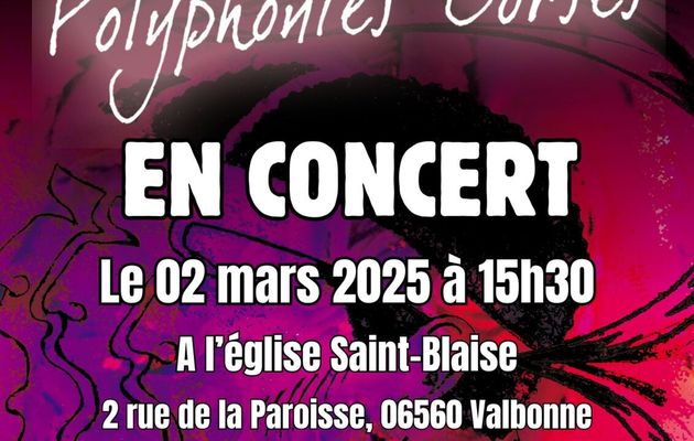 Annulation du Concert de Dimanche 2 Mars 2025