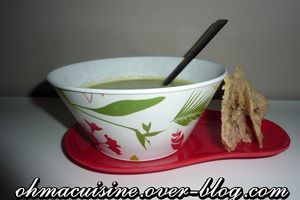 Soupe brocolis et parmesan