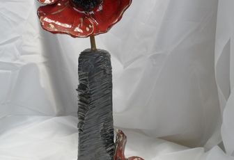 coquelicot céramique déco