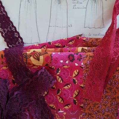 Ma robe patchwork magenta: modèle et fournitures