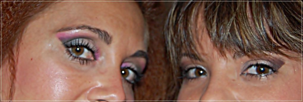 Maquillajes varios de ojos, de tonos etc...