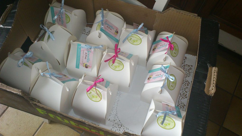 Commande de 40 Boites de 4 Cupcakes : Miss Fraiz' Surpriz, Nuage de Coco, Vanille Chocolatée et Sweet Paradice