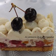  Gateau de nougat glacé aux cerises IG bas