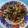 Pak choi aux cacahouètes.