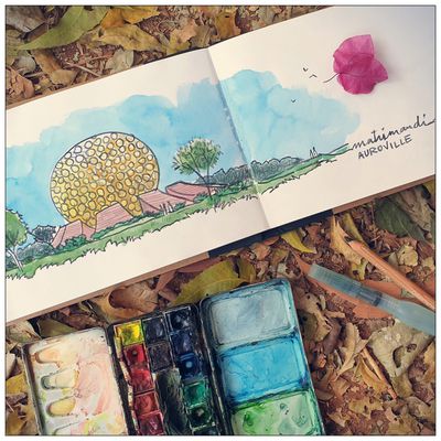 Carnet de Voyage en Inde : Auroville 