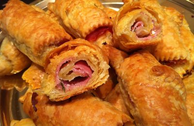 Croissants feuilletés au bacon