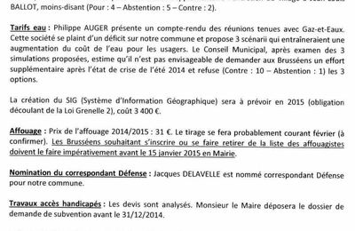 CONSEIL MUNICIPAL 2014 12 12