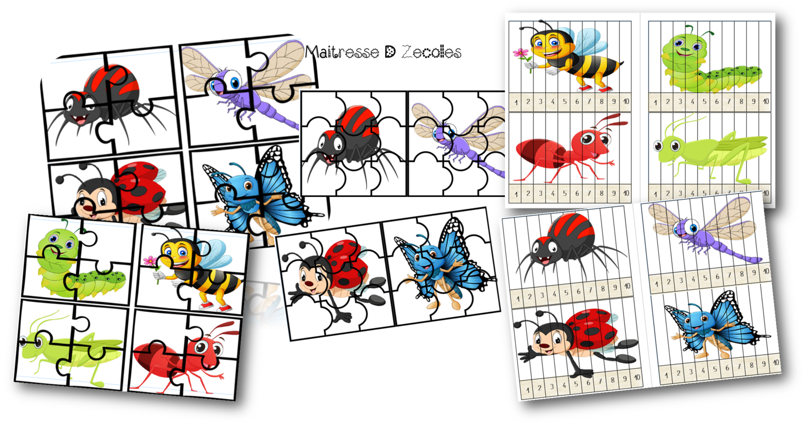 Les Insectes Puzzles Mes Tresses D Zecolles