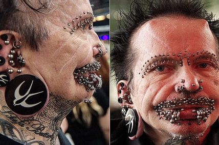 Rolf Bucchholz, Recordman du plus grand nombre de piercing : 453!