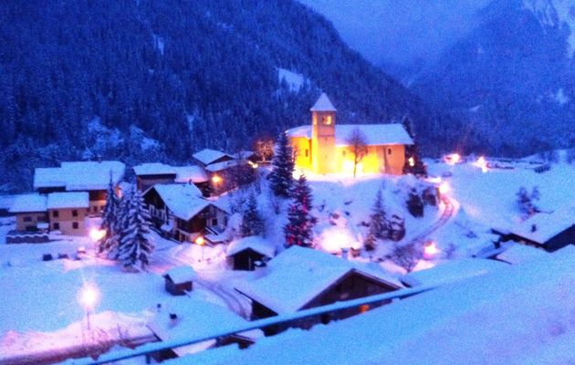 Champagny le Bas : Ballade nocturne l'hiver